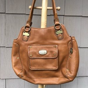 Michael Kors Tan Leather Shoulder Bag